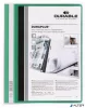 Gyorsfűző, A4, széles, panorámás, DURABLE 'DURAPLUS®', zöld