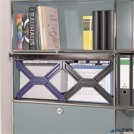 Függőmappa tároló, műanyag, DURABLE, "CARRY® plus", kék