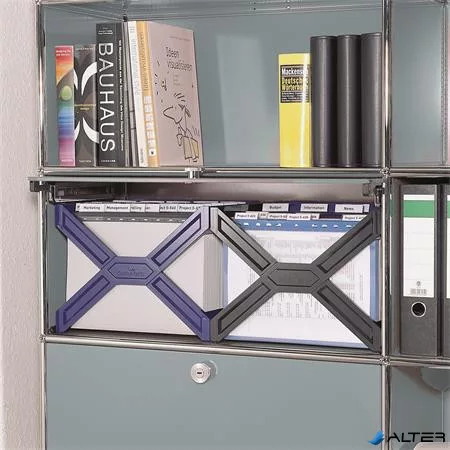 Függőmappa tároló, műanyag, DURABLE, "CARRY® plus", kék