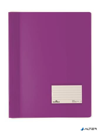 Gyorsfűző, A4, extra erős, DURABLE "DURALUX®", áttetsző lila