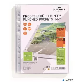   Genotherm, lefűzhető, PP, A4, 80 mikron, DURABLE 'PREMIUM'