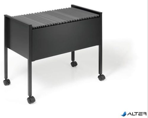 Függőmappa-állvány, görgős, DURABLE "Economy 80", fekete