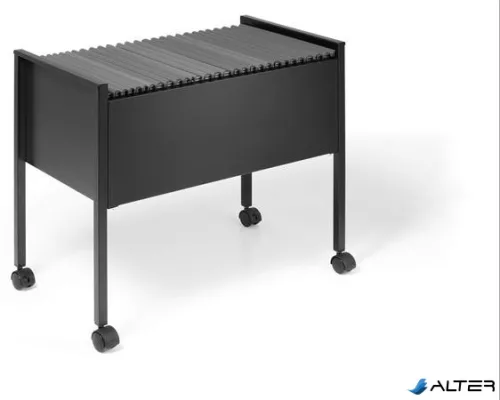 Függőmappa-állvány, görgős, DURABLE "Economy 80", fekete