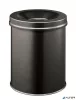 Tűzálló szemetes, fém, kerek, DURABLE "Safe", fekete