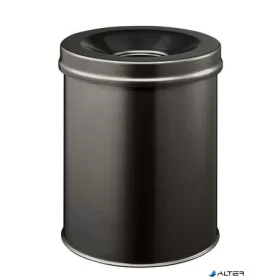   Tűzálló szemetes, fém, kerek, DURABLE 'Safe', fekete