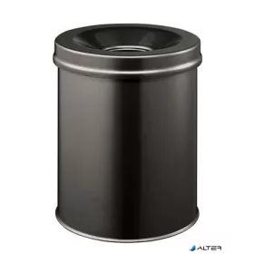   Tűzálló szemetes, fém, kerek, DURABLE "Safe", fekete