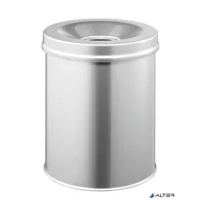   Tűzálló szemetes, fém, kerek, DURABLE "Safe", ezüst