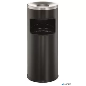   Tűzálló szemetes, kerek, hamutartóval, DURABLE "Safe", fekete
