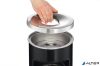 Tűzálló szemetes, kerek, hamutartóval, DURABLE "Safe", fekete