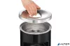 Tűzálló szemetes, kerek, hamutartóval, DURABLE "Safe", fekete