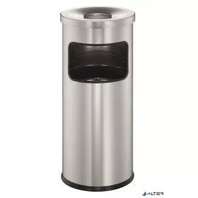   Tűzálló szemetes, kerek, hamutartóval, DURABLE "Safe", ezüst