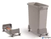 Szállítókocsi, 60 liter, rPP, DURABLE, grafit