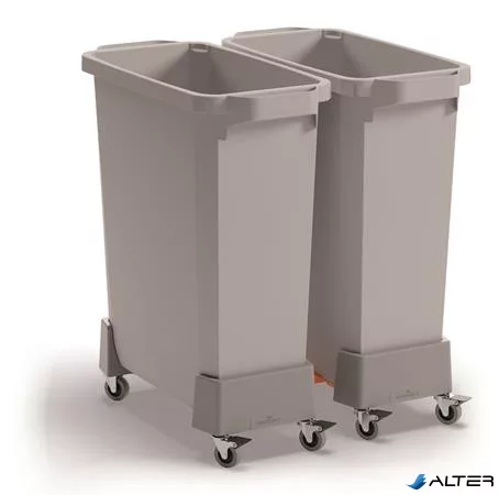 Szállítókocsi, 60 liter, rPP, DURABLE, grafit