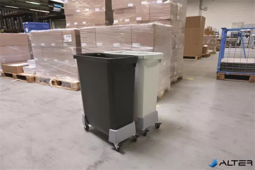 Szállítókocsi, 60 liter, rPP, DURABLE, grafit