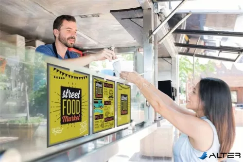 Dokumentumtartó, A4, öntapadó, DURABLE, szürke