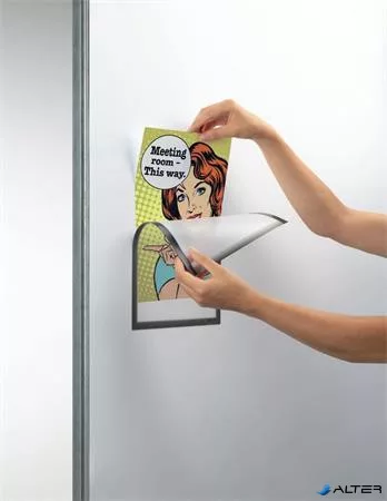 Dokumentumtartó, A4, mágneses, DURABLE, szürke