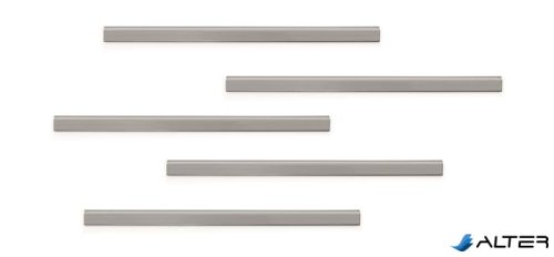 Irattartó, A4, öntapadó hátlappal, mágneses, DURABLE "DURAFIX® RAIL", ezüst