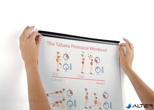 Irattartó mágnes, tekercsben, 5 m, öntapadó hátlappal, DURABLE "DURAFIX® ROLL", ezüst