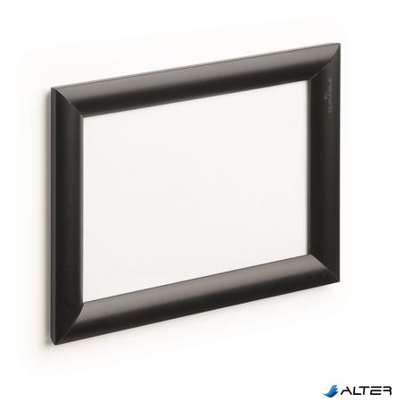 Posztertábla, fali, A5, alumínium keret, DURABLE, fekete