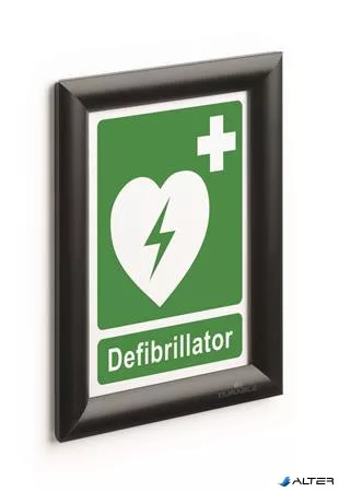 Posztertábla, fali, A5, alumínium keret, DURABLE, fekete