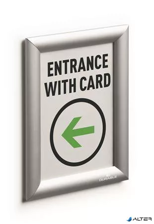 Posztertábla, fali, A5, alumínium keret, DURABLE