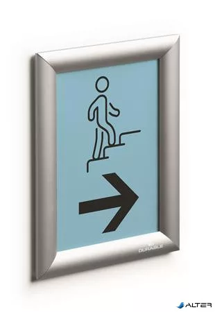 Posztertábla, fali, A5, alumínium keret, DURABLE