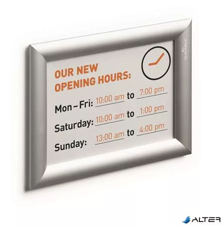 Posztertábla, fali, A5, alumínium keret, DURABLE