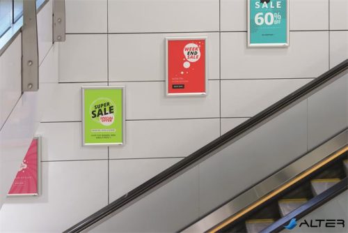 Posztertábla, fali, A3, alumínium keret, DURABLE