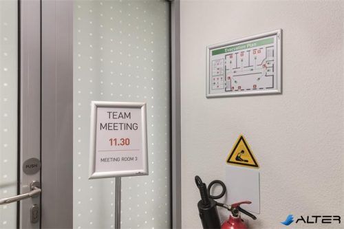 Posztertábla, fali, A3, alumínium keret, DURABLE