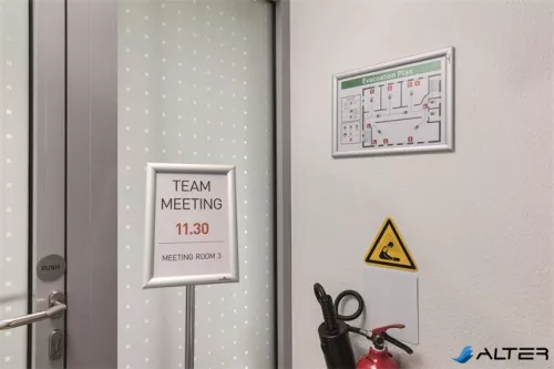 Posztertábla, fali, A3, alumínium keret, DURABLE