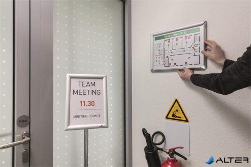 Posztertábla, fali, A3, alumínium keret, DURABLE