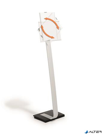 Padlóállvány, A4, DURABLE "INFO SIGN", ezüst