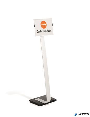 Padlóállvány, A4, DURABLE "INFO SIGN", ezüst