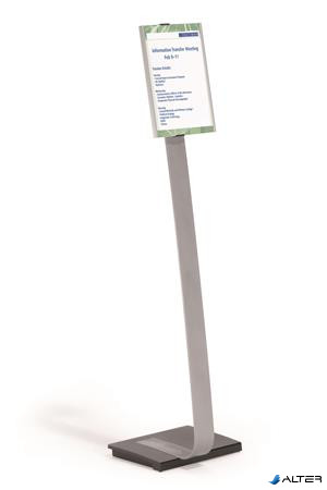 Padlóállvány, A4, DURABLE "INFO SIGN", ezüst