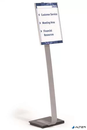 Padlóállvány, A3, DURABLE "INFO SIGN", ezüst