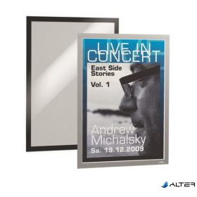   Infokeret, A3, öntapadó háttal, mágneses előlappal, DURABLE "DURAFRAME", fekete