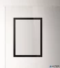 Infokeret, A4, elektrosztatikus, DURABLE "DURAFRAME® SUN", fekete