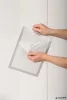Infokeret, A4, elektrosztatikus, DURABLE "DURAFRAME® SUN", ezüst