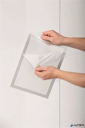 Infokeret, A4, elektrosztatikus, DURABLE 'DURAFRAME® SUN', ezüst