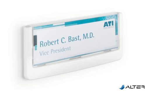 Információs tábla, 149x52,5 mm, DURABLE "CLICK SIGN", fehér