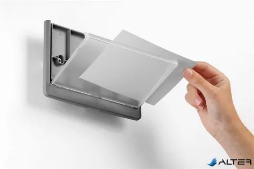 Információs tábla, 149x52,5 mm, DURABLE "CLICK SIGN", fehér