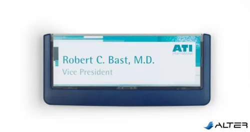 Információs tábla, 149x52,5 mm, DURABLE "CLICK SIGN", kék