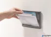 Információs tábla, 149x52,5 mm, DURABLE "CLICK SIGN", kék