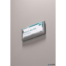   Információs tábla, 149x52,5 mm, DURABLE "CLICK SIGN", szürke