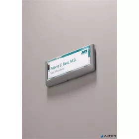   Információs tábla, 149x52,5 mm, DURABLE "CLICK SIGN", szürke