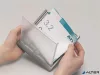 Információs tábla, 149x52,5 mm, DURABLE "CLICK SIGN", szürke