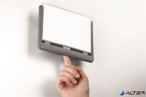 Információs tábla, 149x52,5 mm, DURABLE "CLICK SIGN", szürke