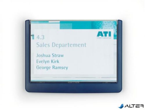 Információs tábla, 149x105,5 mm, DURABLE "CLICK SIGN", kék