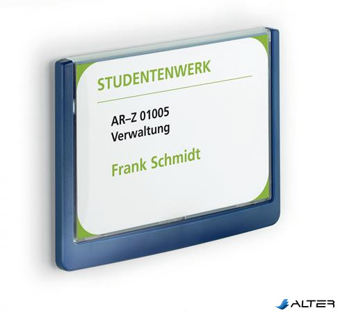 Információs tábla, 149x105,5 mm, DURABLE "CLICK SIGN", kék