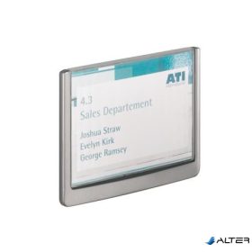   Információs tábla, 149x105,5 mm, DURABLE "CLICK SIGN", szürke